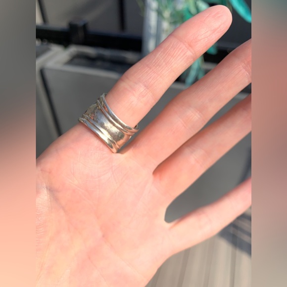 Stunning vintage Circa 1970s, Very weighty Solid sterling, Pink tourmaline Ring - Picture 6 of 6